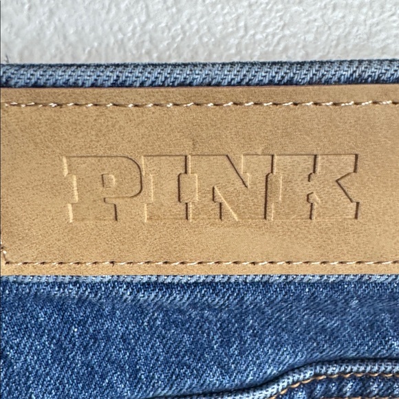 NWT PINK Victoria’s Secret High Rise Cutoff Denim Jean Shorts Size 16 Distressed - Picture 6 of 7